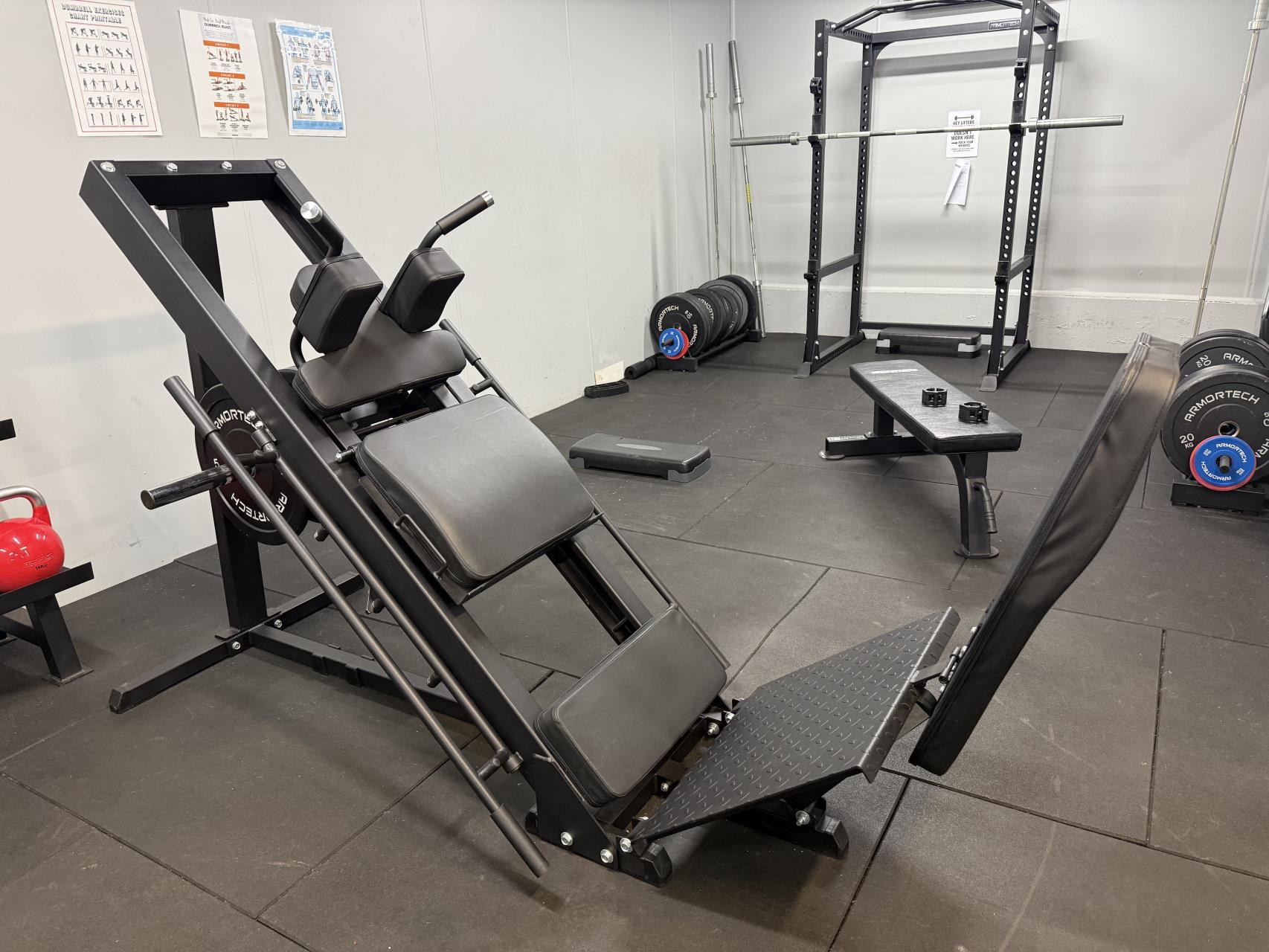 Strength training equipment at the Cue Fitness Centre