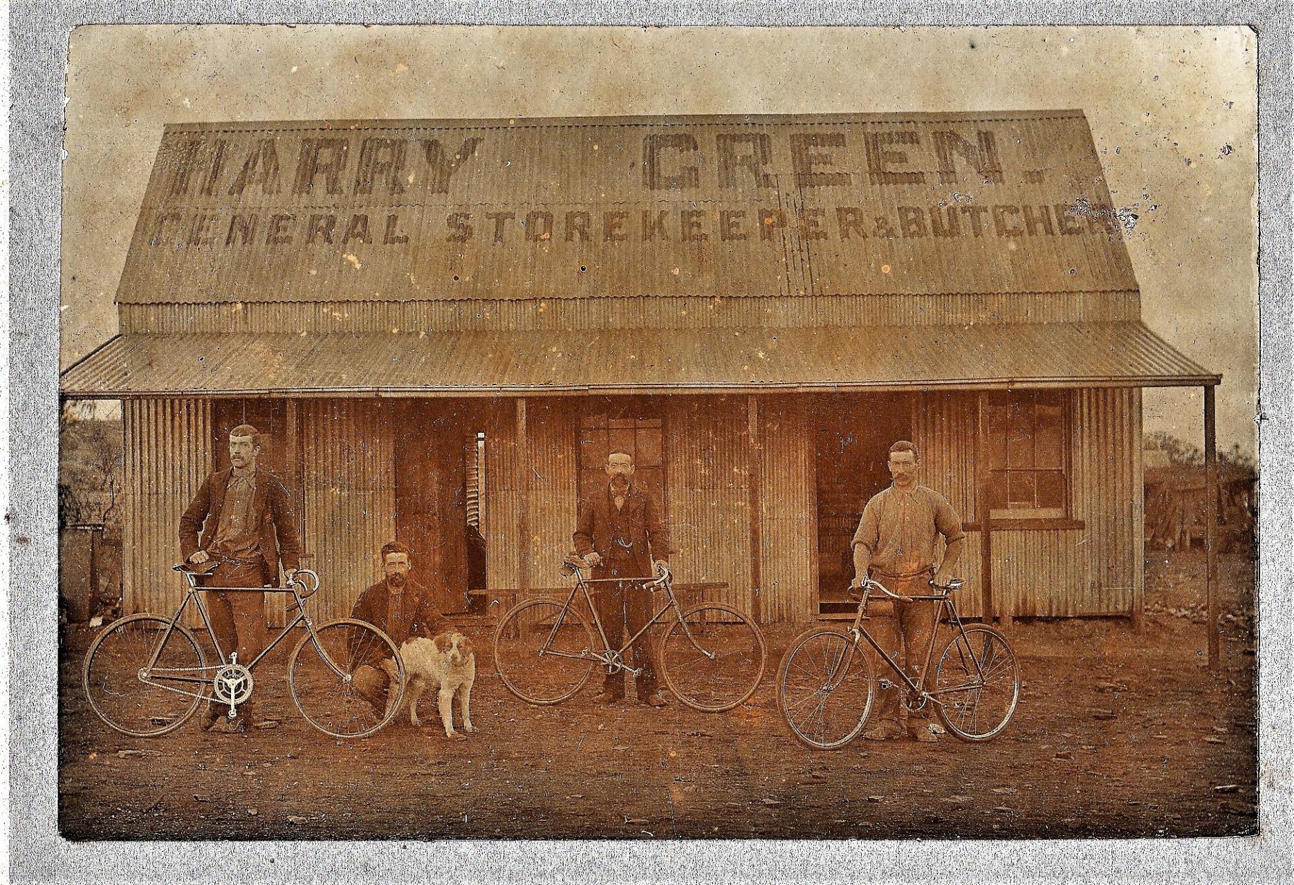 Harry Green general storekeeper and butcher at Day Dawn, circa 1898
