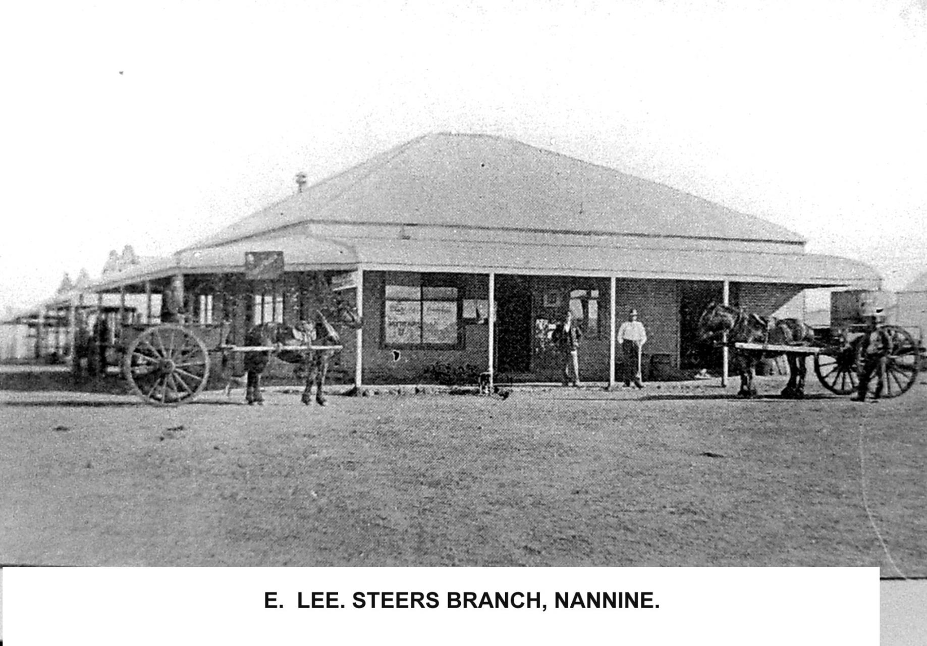 E Lee Steere and Co branch at Nannine around 1900