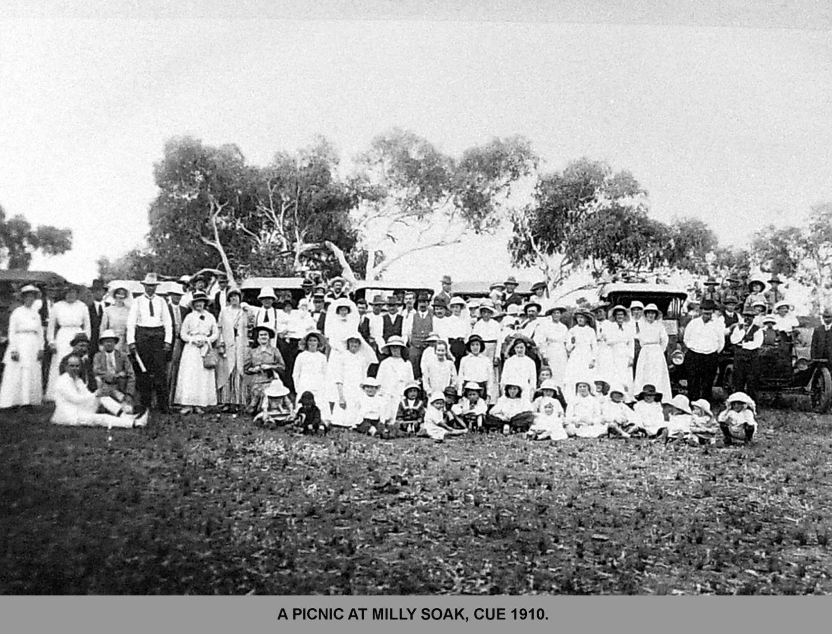 A picnic at Milly Soak, Cue, 1910
