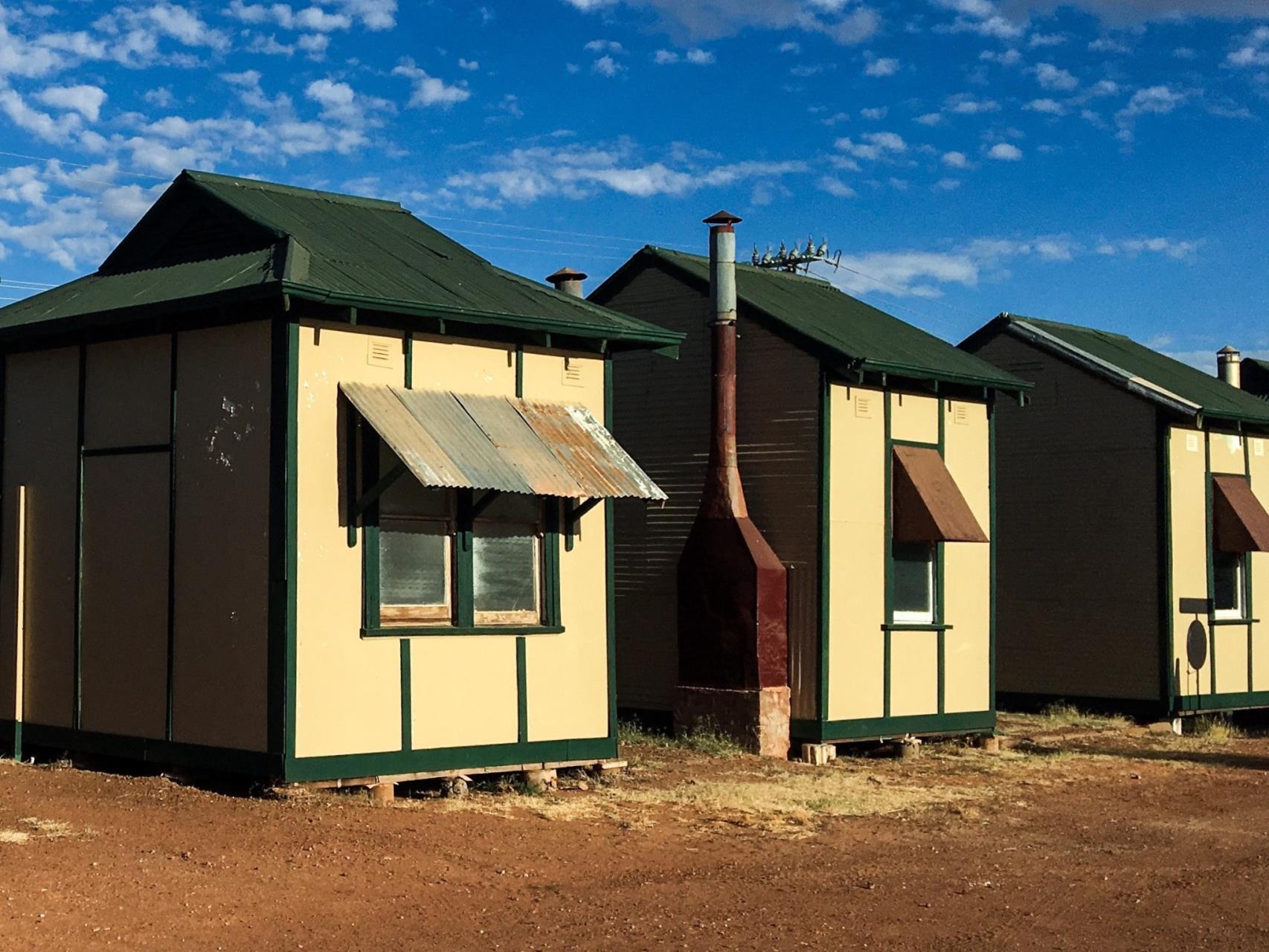 Cue Pensioner Huts