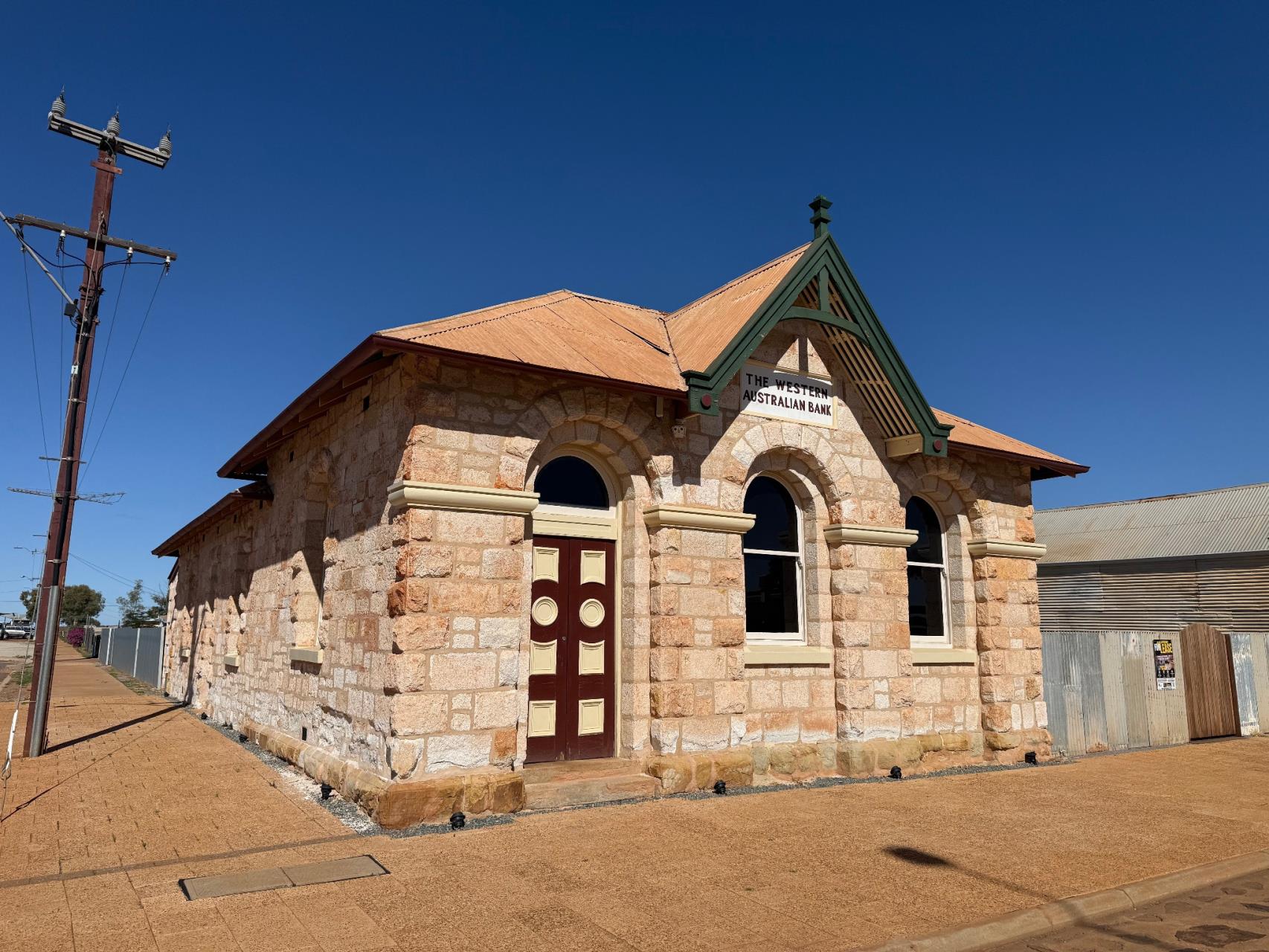 Restored former Western Australian Bank on Austin Street in Cue