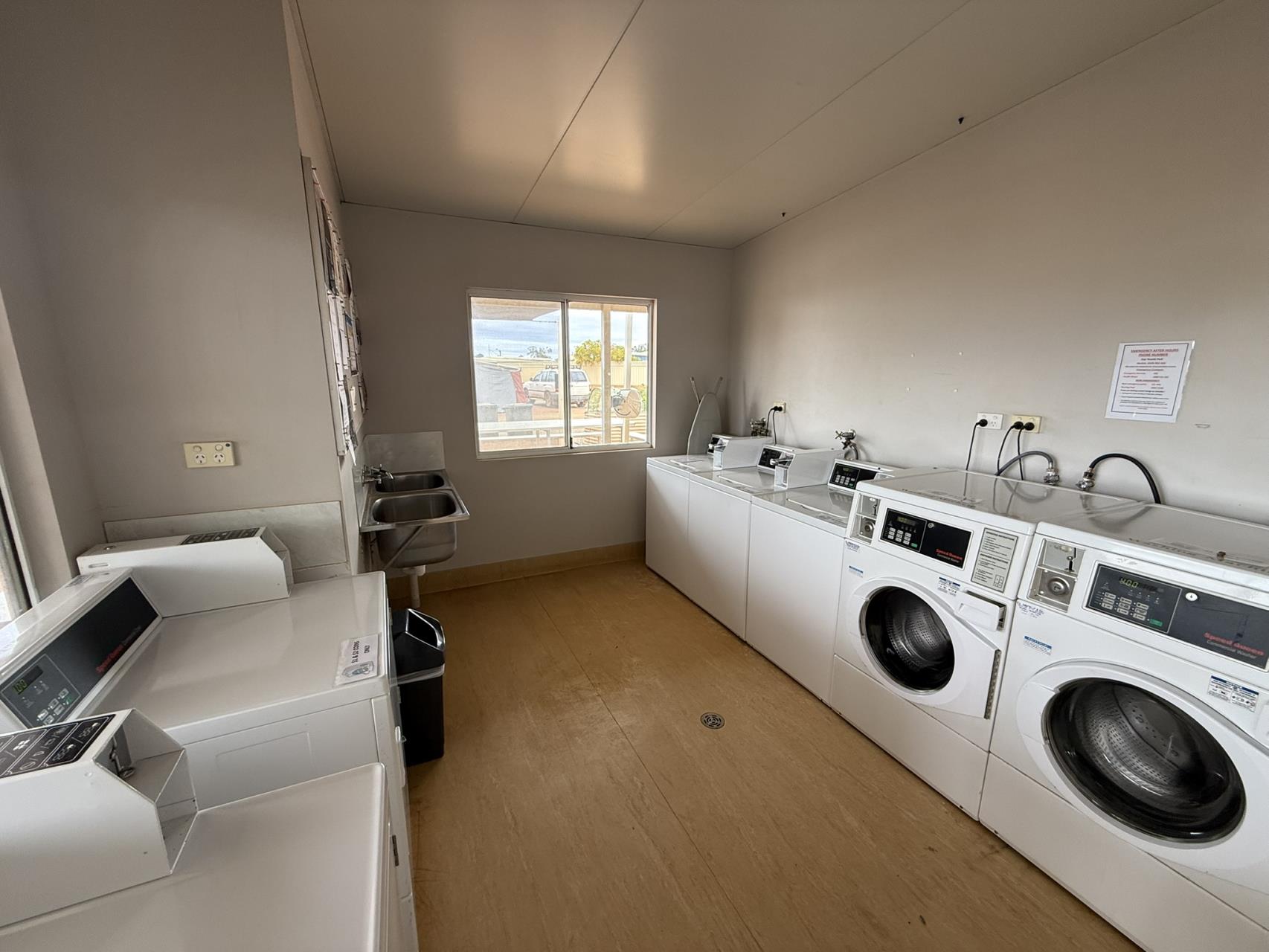Laundry facilities at Cue Tourist Park